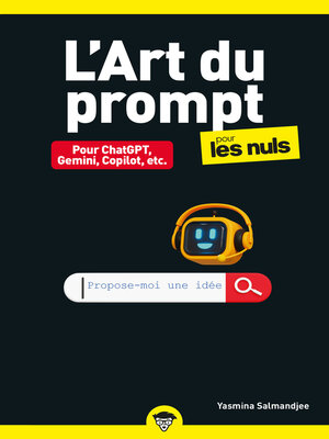 cover image of L'Art du prompt pour les Nuls poche